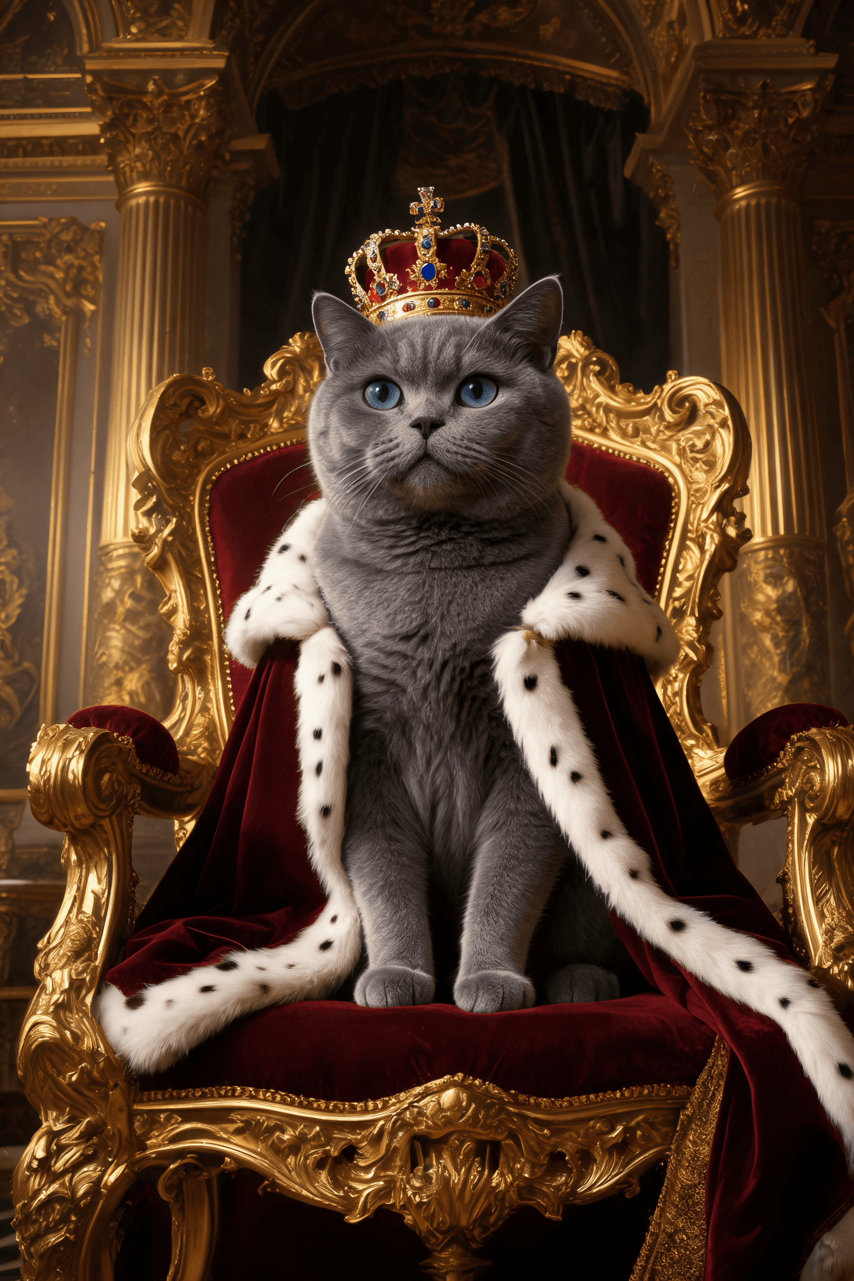 British Shorthair AI portrait example