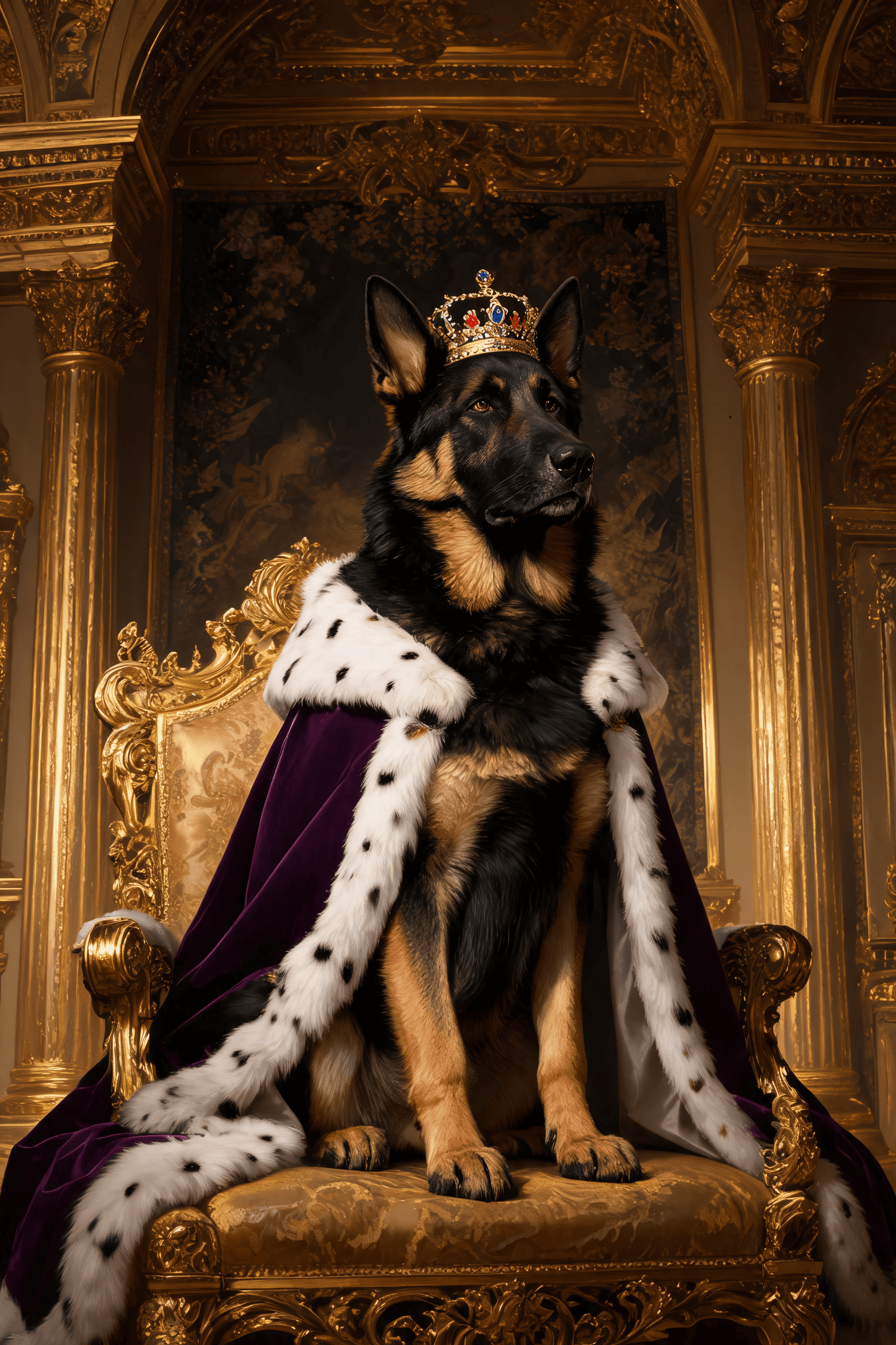 German Shepherd AI portrait example
