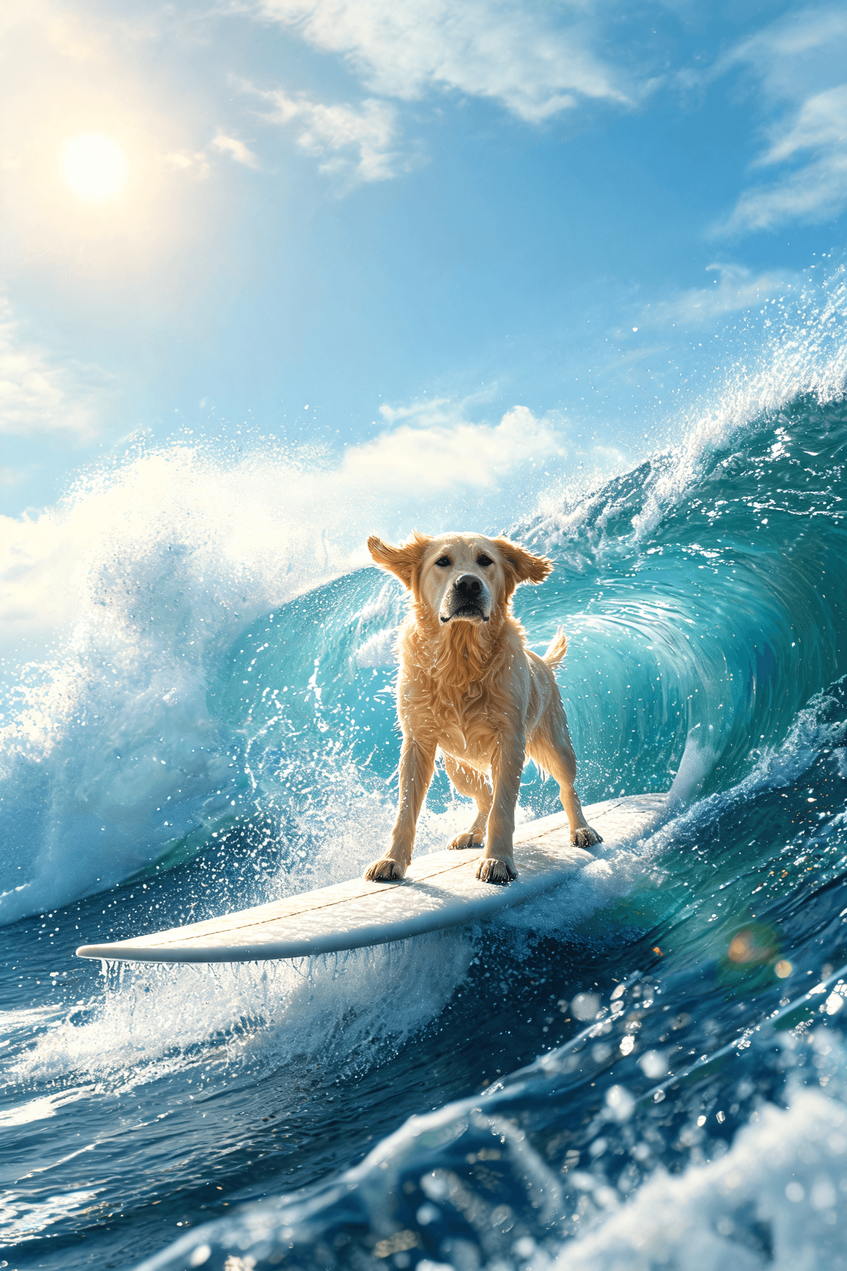 Labrador Retriever AI portrait example