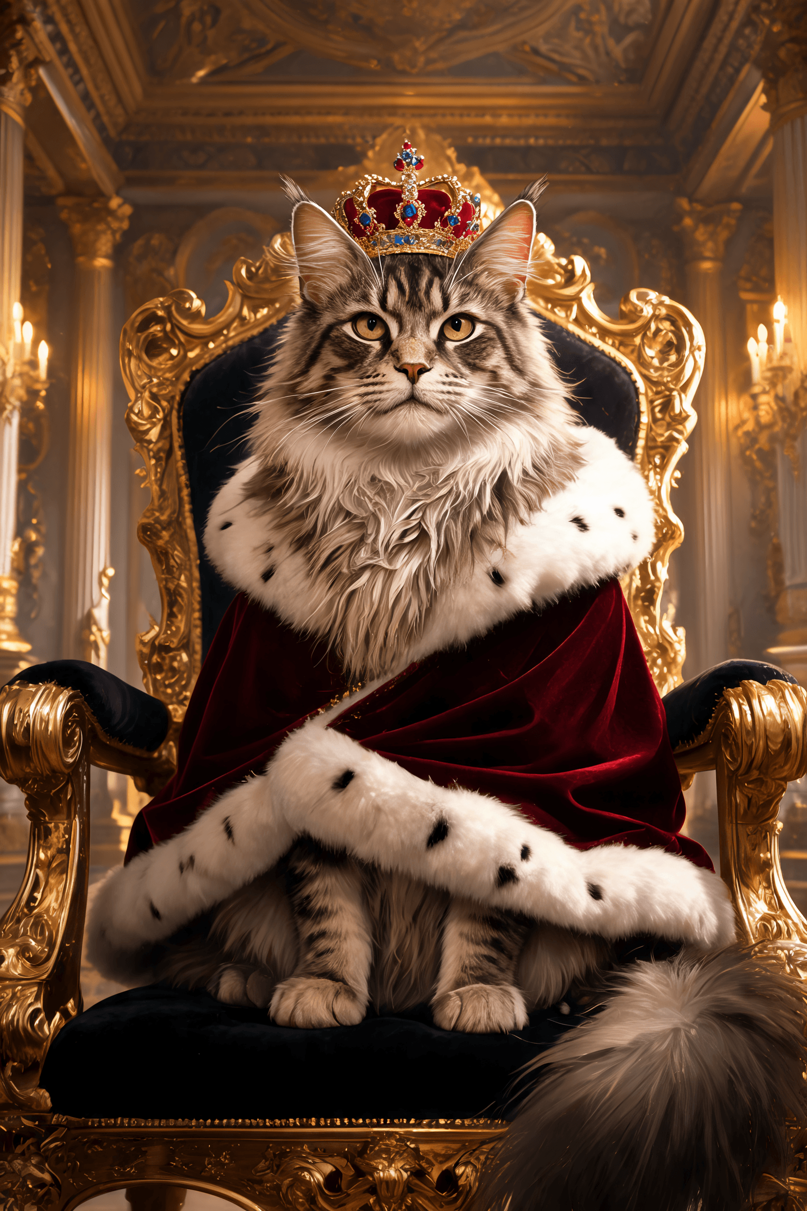 Maine Coon AI portrait example