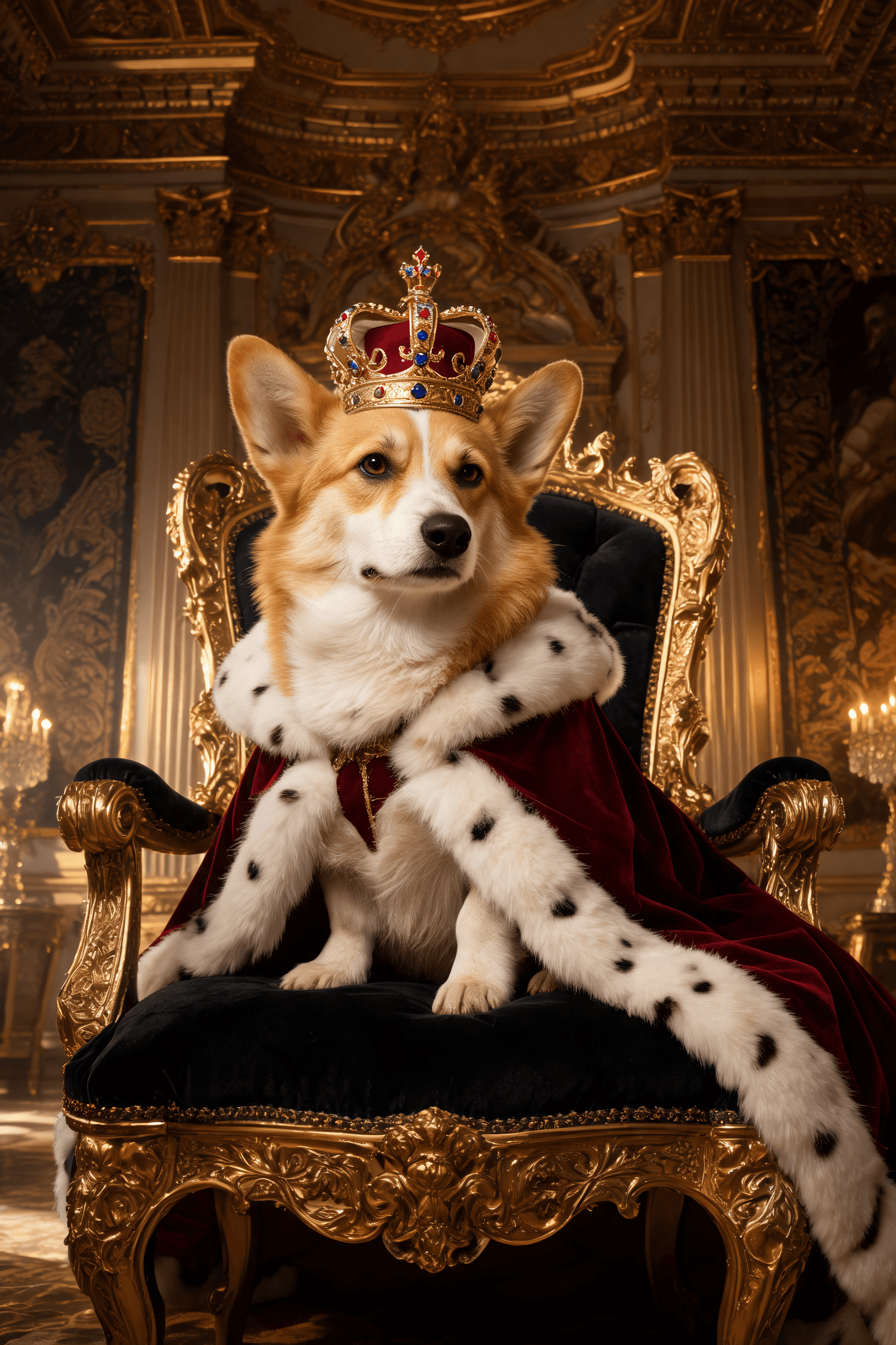 Pembroke Welsh Corgi AI portrait example