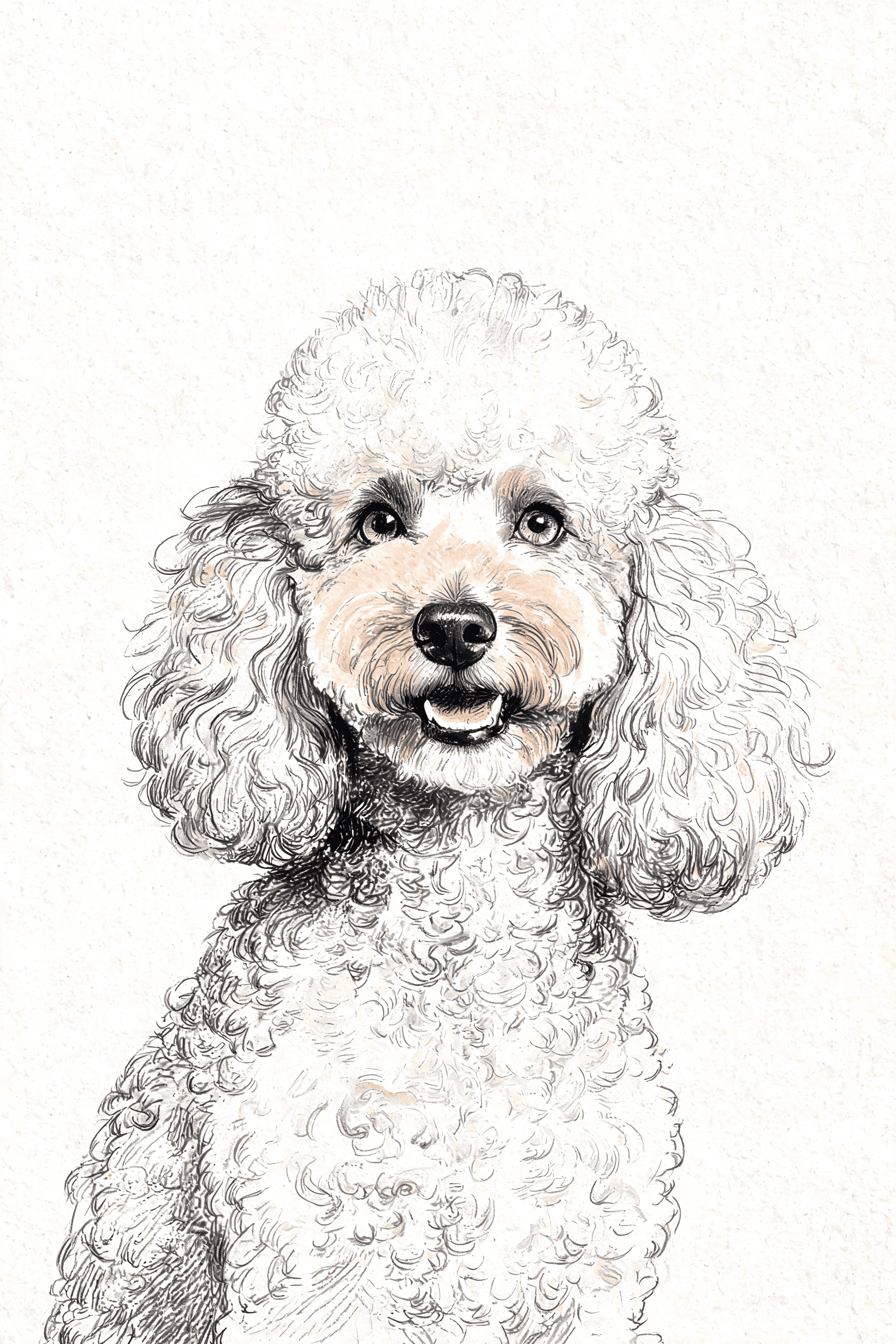 Poodle AI portrait example
