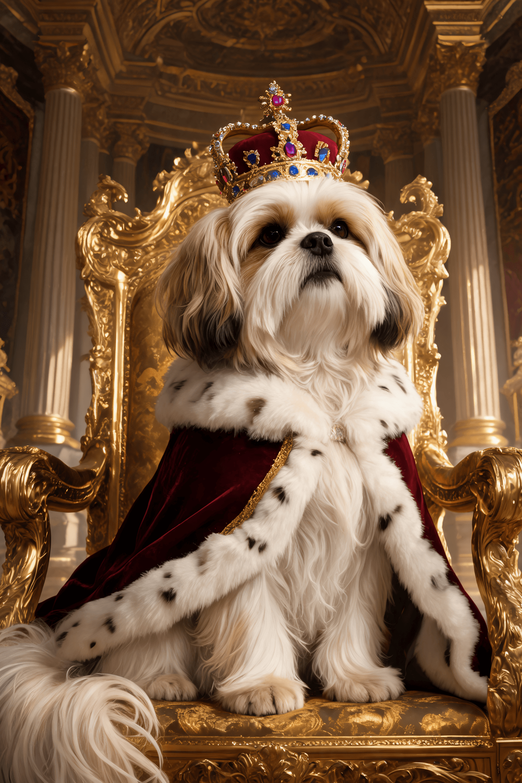Shih Tzu AI portrait example