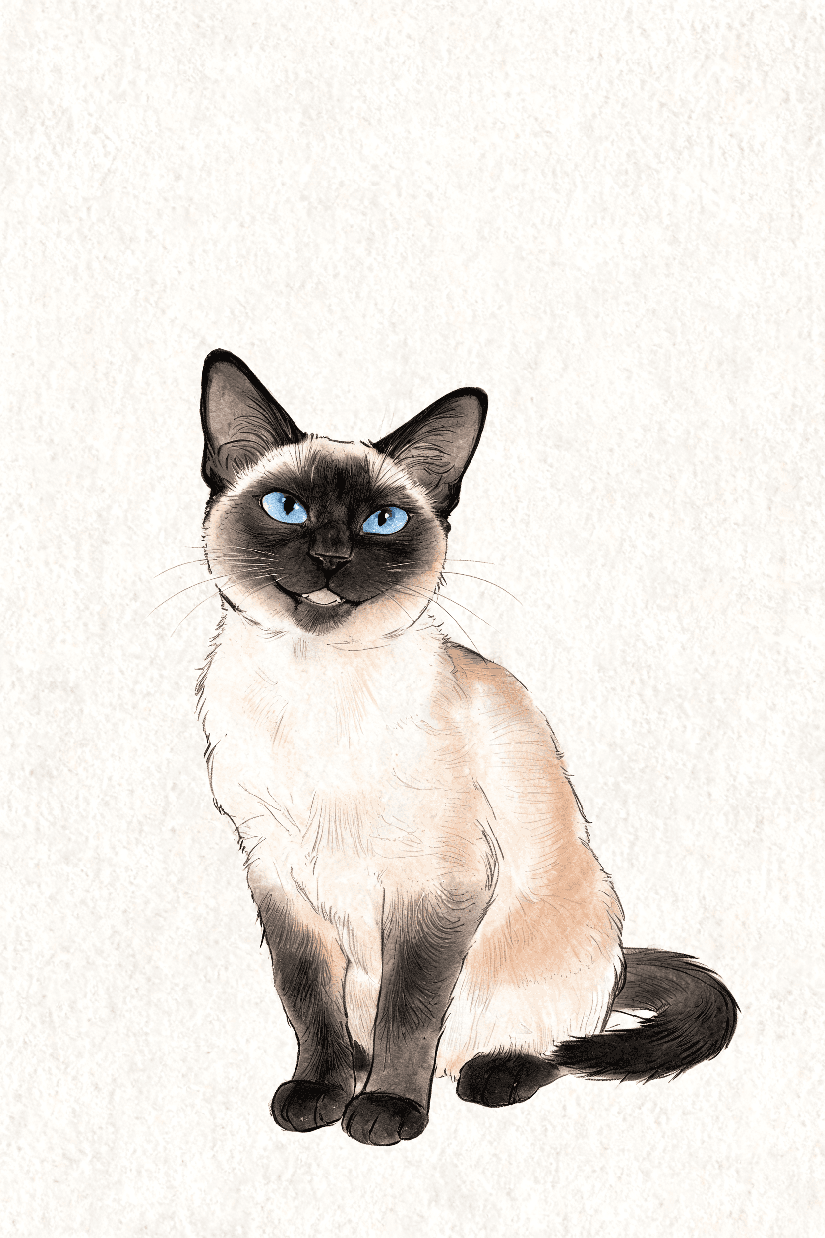 Siamese AI portrait example