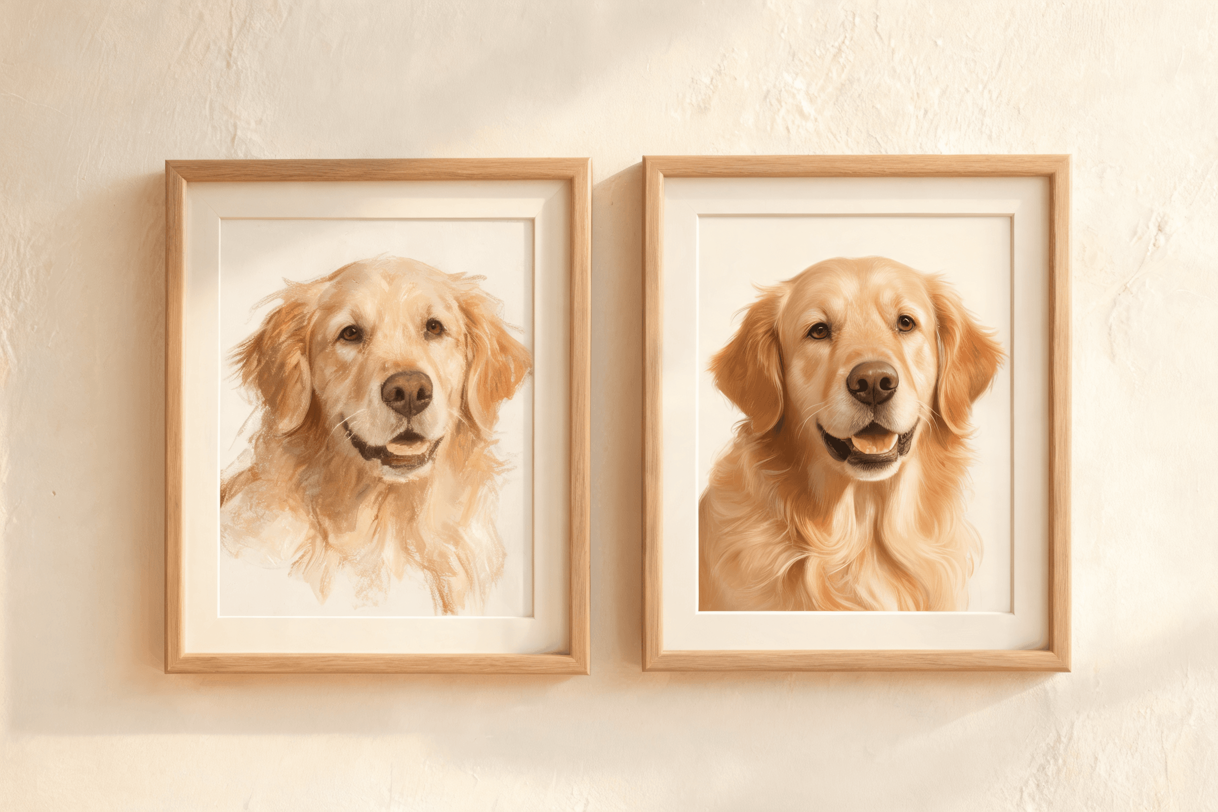 A painterly pet portrait that blends classical art with AI