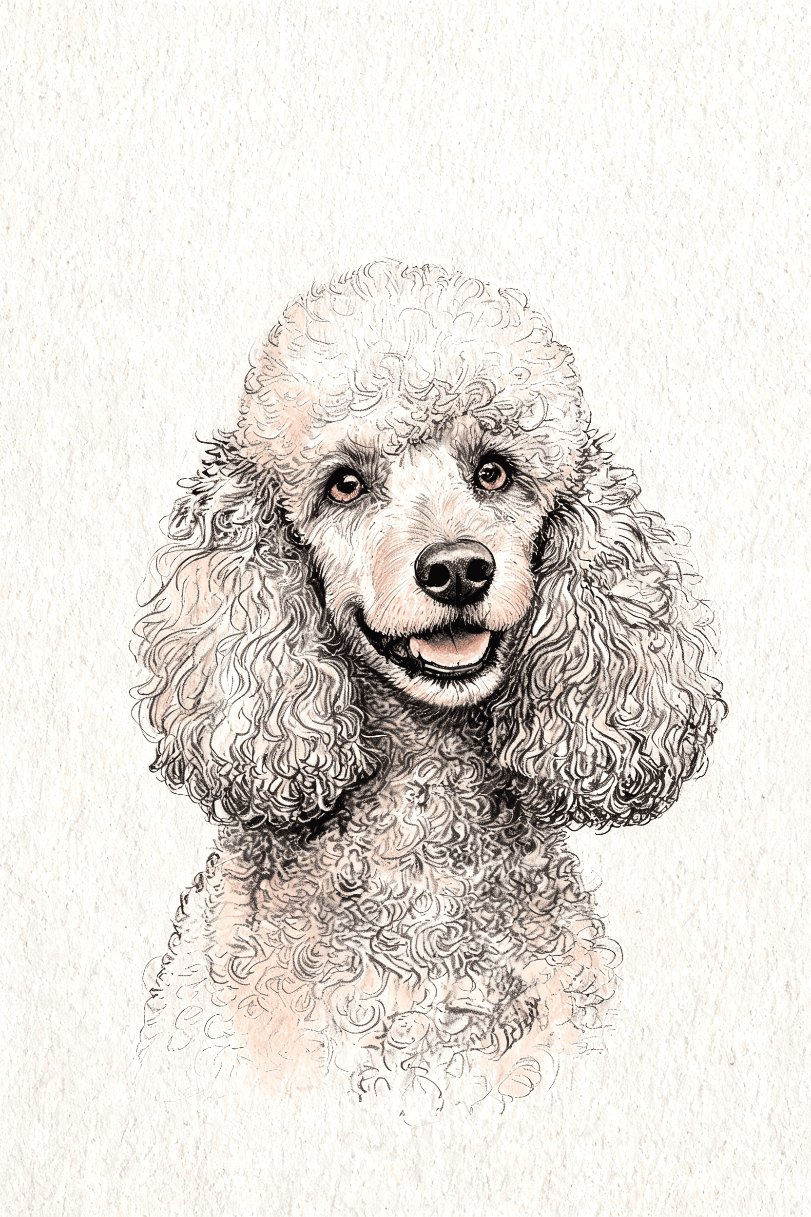 Poodle — AI pet portrait